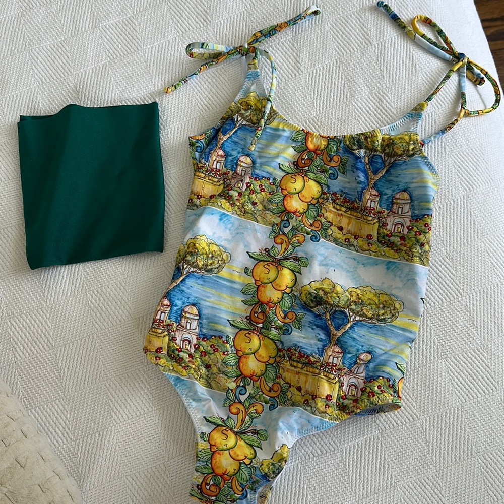 Beautiful one piece girls swim from Italy. Bought in Positano.